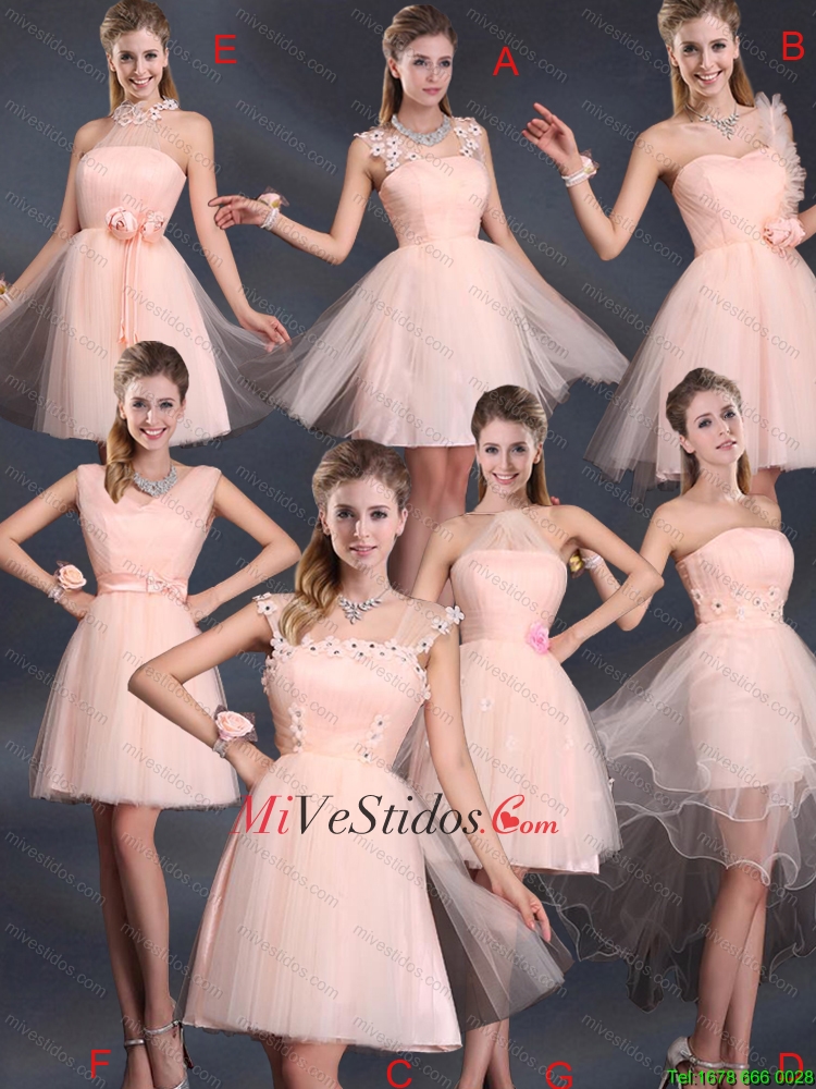 Baby Pink Mini Longitud 2015 El más popular de dama de honor vestidos -  €
