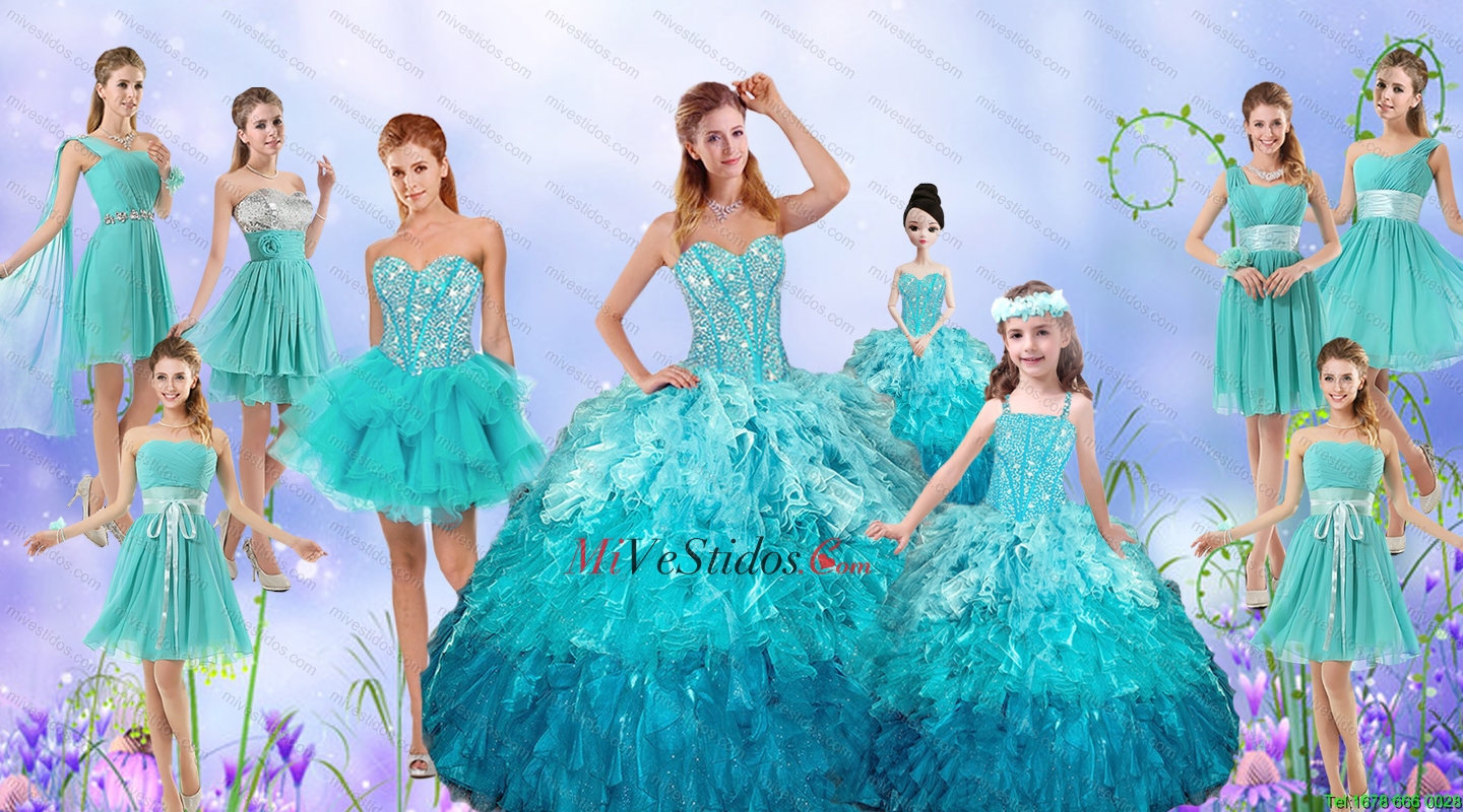 Popular con cuentas vestido de quinceañera y Aqua Azul Dama Vestidos and  bastante Multi color Niña Vestidos and Perfect Naranja vestidos de baile -  €