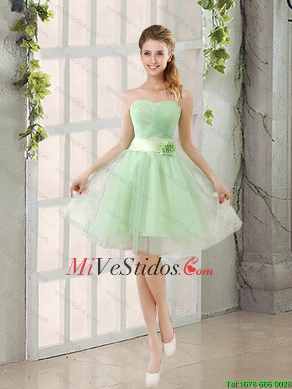 Elegante Volantes multicolor vestido de quinceañera y manzana verde cortos  vestidos de baile y Multi Color Atado al cuello pequeño vestido de niña -  €