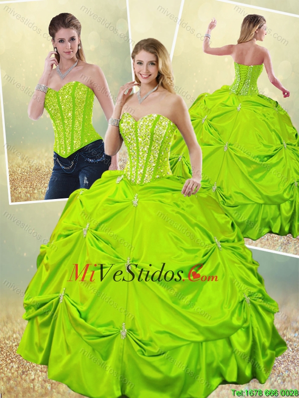 Clásicos del vestido de bola dulce 16 Vestidos con rebordear de 2016 -  €