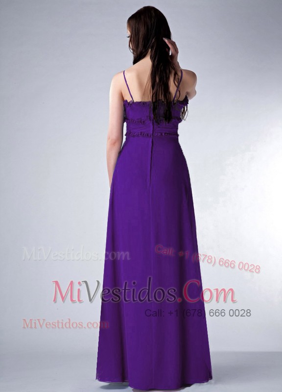 Falbala Sweetheart in Purple Empire Straps Spring Prom Dress