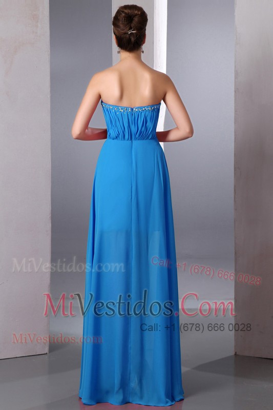Sweetheart Floor-length Prom Dress with Mini-skirt