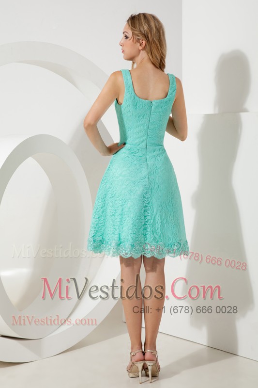 Lace Pricess Square Party Dress Mini-length