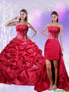 vestido rojo desmontable | new quinceanera dresses