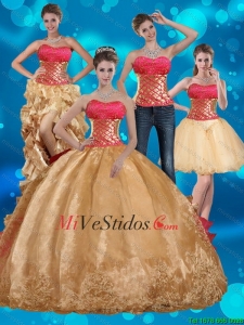 Oro Vestidos De Quinceañera,Oro Quinceañera Dresses