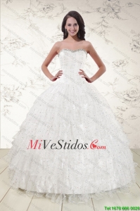 Los más populares en White lentejuelas vestido de bola Vestidos de quinceañera para 2015