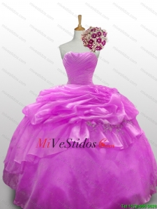2015 de moda con cuentas vestidos de quinceañera con Las capas rizadas