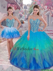 Maravilloso vestido de bola desmontables Vestidos de quinceañera en Multi Color