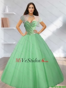 vestido de 15 color verde claro | new quinceanera dresses