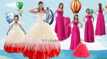 2015 amor elegante Multi color Quinceañera vestido fruncido y cortos vestidos de baile y multi color correas Poco vestido de niña