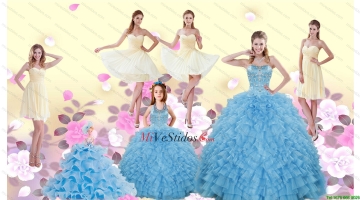 Listones de longitud vestido de Quinceanera y Champaña cortos vestidos de baile y Volantes Camiseta Sin Mangas desfile vestidos para niña