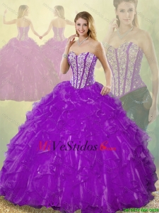 Populares y acc púrpura Quinceañera Vestidos con cariño