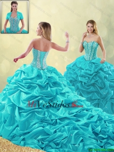 vestido quinceañera azul con cola | new quinceanera dresses