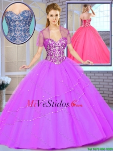 Popular Ball Gown Beading Sweet 16 Dresses with Sweetheart