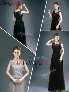 Empire barato cucharada de encaje vestidos de Dana para 2016 Invierno