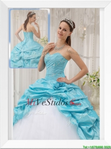 Cheap Aguamarina azul balón vestido de novia Vestidos de quinceañera