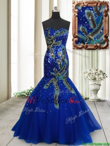 vestido de dama en color azul pavo | new quinceanera dresses