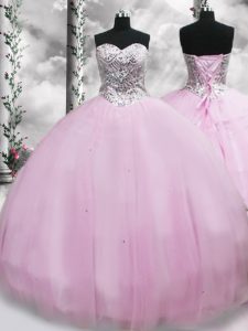 el cordón sin mangas de la lila atan para arriba el vestido del décimo quinto cumpleaños