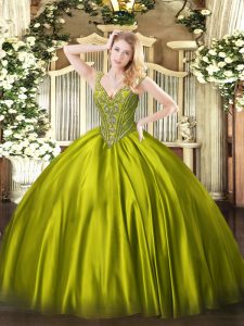 Vestido sin mangas, verde oliva, sin costuras, fácil de usar, con 16 vestidos
