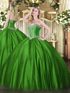 vestido de quinceañera con cordones verdes hasta 15 metros de longitud sin mangas