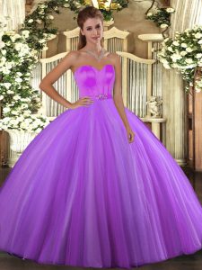 Llamarada berenjena púrpura vestidos de bola abalorios 15 vestido de quinceañera con cordones de longitud del piso sin mangas