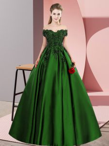 El mejor vestido de satén sin mangas con cremallera de encaje dulce 16 en verde