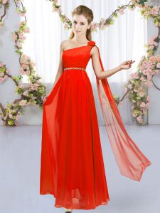 Ajuste de gasa sin mangas de color rojo con cordones vestidos de corte para el dulce 16 para la fiesta de bodas