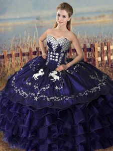 Vestidos de gala perfectos dulce 16 vestido de quinceañera púrpura cariño organza sin mangas hasta el suelo con cordones