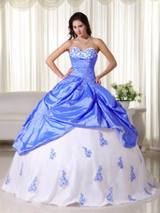 en azul y blanco | new quinceanera dresses