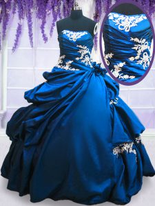 Vestido de quinceañera sin mangas azul marino vestido de quinceañera