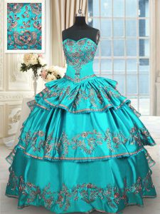 Vestido de baile de baile vestido de baile vestido de fiesta vestido de fiesta azul tafetán longitud de piso sin mangas