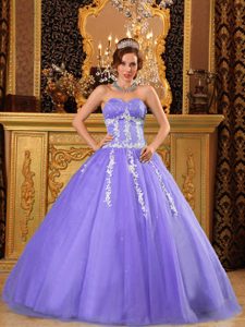 Popular Vestido De Fiesta Dulceheart Hasta El Suelo Tul Púrpura Vestido De Quinceañera