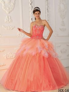 vestido quinceañera de princesa color melon | new quinceanera dresses